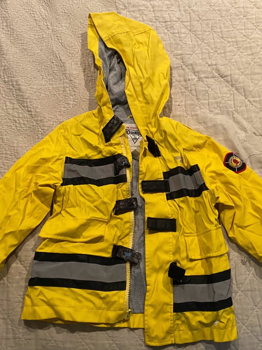 OshKosh B'gosh- Yellow Firefighter Jacket- Size-Boys 5